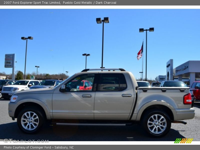 Pueblo Gold Metallic / Dark Charcoal 2007 Ford Explorer Sport Trac Limited