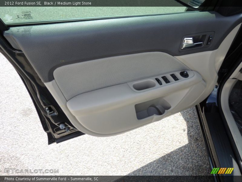 Black / Medium Light Stone 2012 Ford Fusion SE
