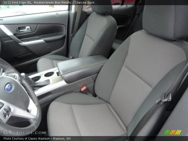 Mediterranean Blue Metallic / Charcoal Black 2011 Ford Edge SEL
