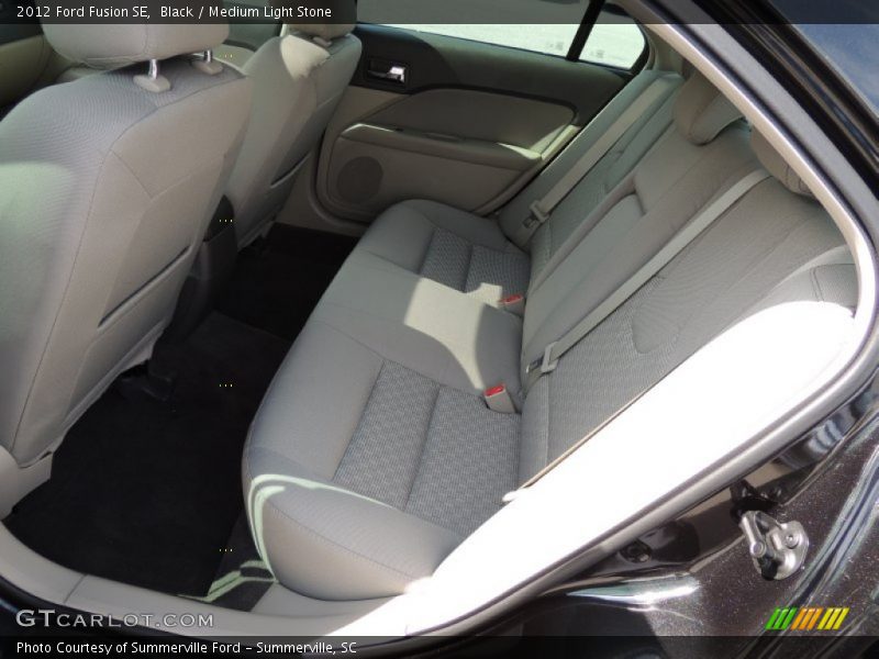 Black / Medium Light Stone 2012 Ford Fusion SE