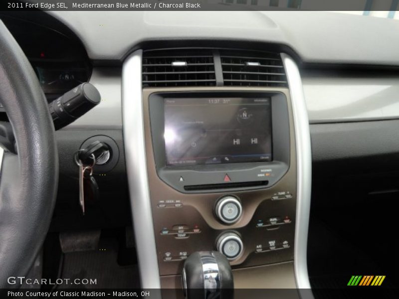 Mediterranean Blue Metallic / Charcoal Black 2011 Ford Edge SEL