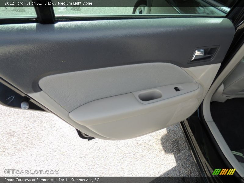 Black / Medium Light Stone 2012 Ford Fusion SE