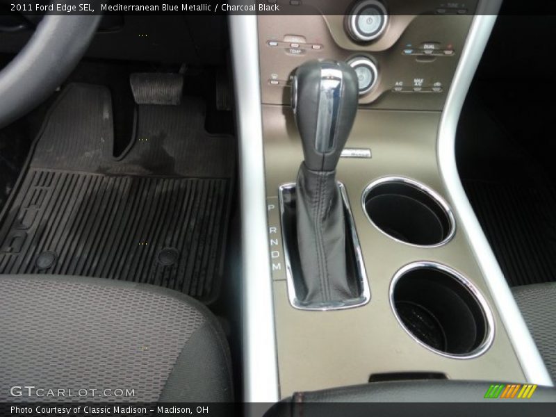 Mediterranean Blue Metallic / Charcoal Black 2011 Ford Edge SEL