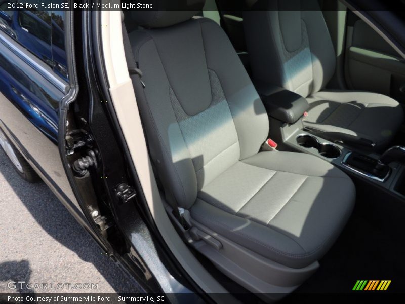 Black / Medium Light Stone 2012 Ford Fusion SE