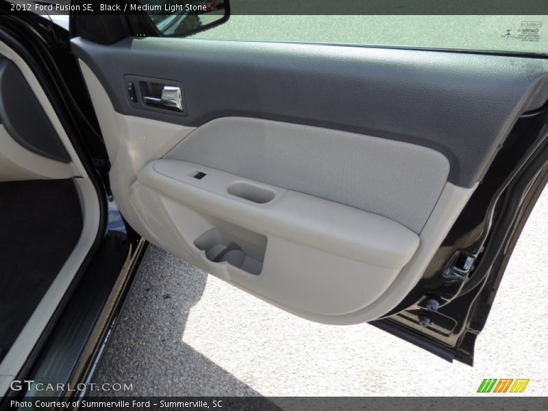 Black / Medium Light Stone 2012 Ford Fusion SE