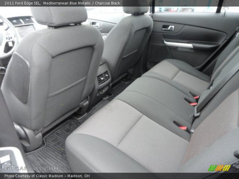 Mediterranean Blue Metallic / Charcoal Black 2011 Ford Edge SEL
