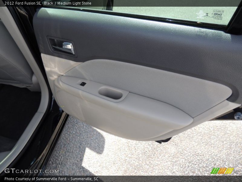 Black / Medium Light Stone 2012 Ford Fusion SE