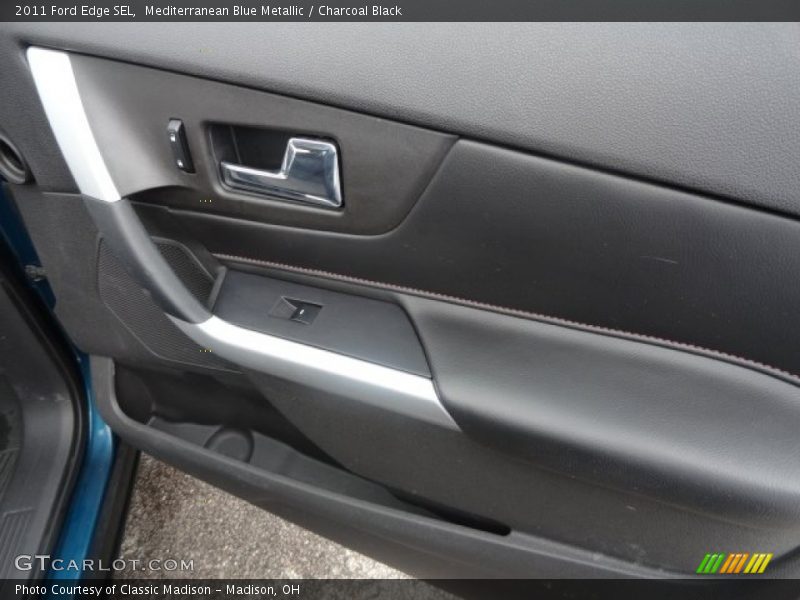 Mediterranean Blue Metallic / Charcoal Black 2011 Ford Edge SEL