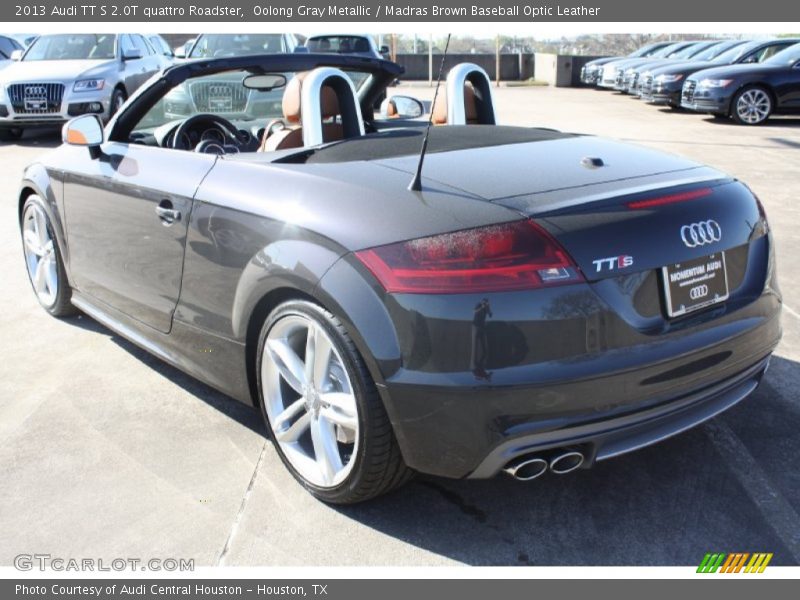 Oolong Gray Metallic / Madras Brown Baseball Optic Leather 2013 Audi TT S 2.0T quattro Roadster