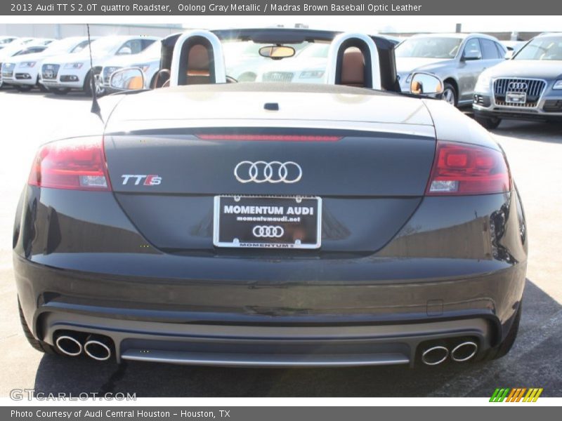 Oolong Gray Metallic / Madras Brown Baseball Optic Leather 2013 Audi TT S 2.0T quattro Roadster