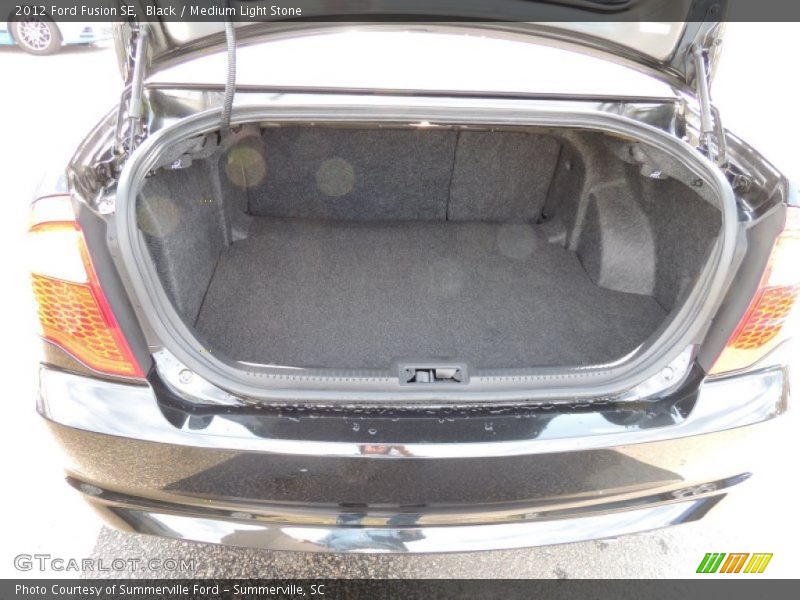 Black / Medium Light Stone 2012 Ford Fusion SE