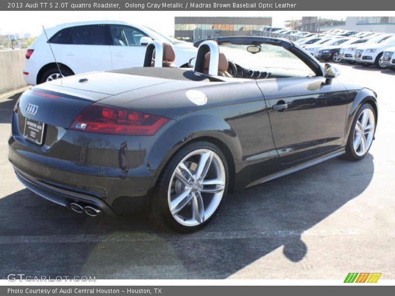 Oolong Gray Metallic / Madras Brown Baseball Optic Leather 2013 Audi TT S 2.0T quattro Roadster