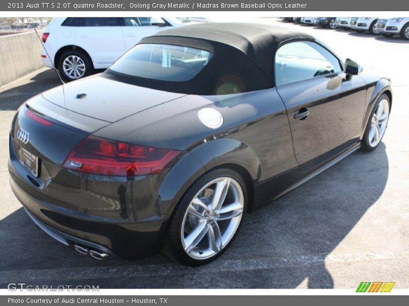 Oolong Gray Metallic / Madras Brown Baseball Optic Leather 2013 Audi TT S 2.0T quattro Roadster