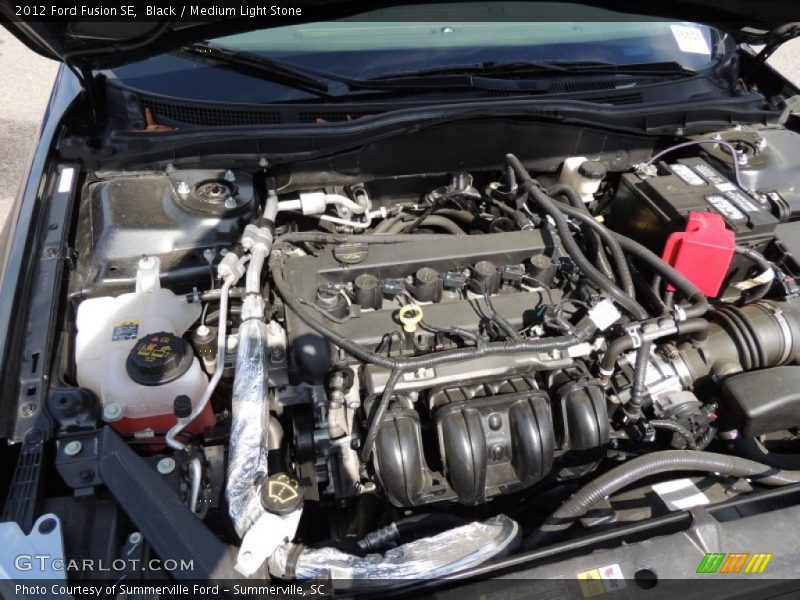 Black / Medium Light Stone 2012 Ford Fusion SE