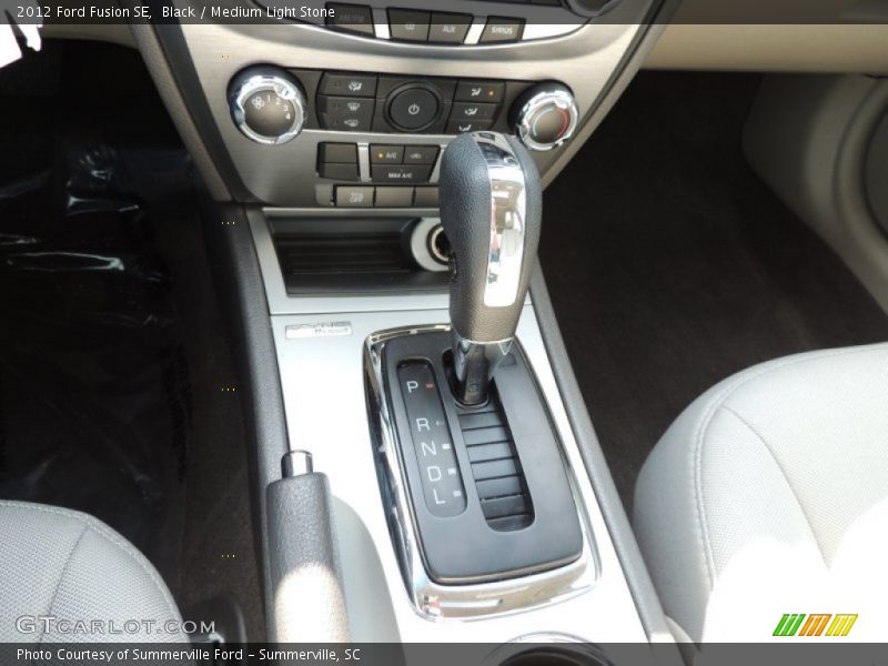 Black / Medium Light Stone 2012 Ford Fusion SE