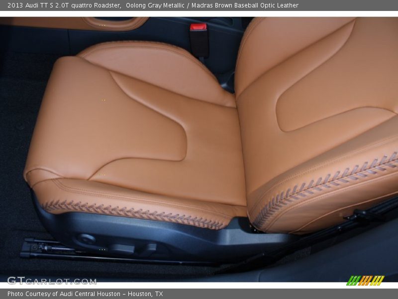 Oolong Gray Metallic / Madras Brown Baseball Optic Leather 2013 Audi TT S 2.0T quattro Roadster