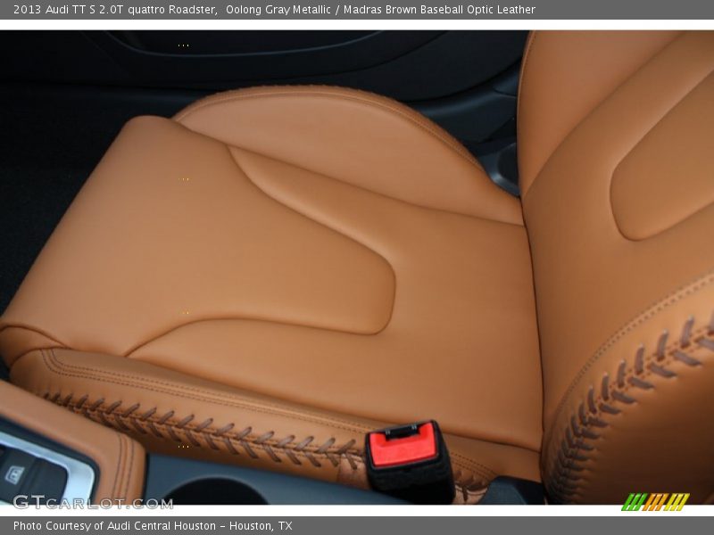 Oolong Gray Metallic / Madras Brown Baseball Optic Leather 2013 Audi TT S 2.0T quattro Roadster