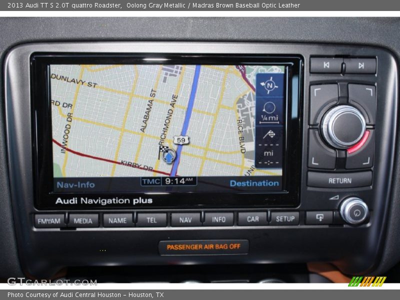 Navigation of 2013 TT S 2.0T quattro Roadster