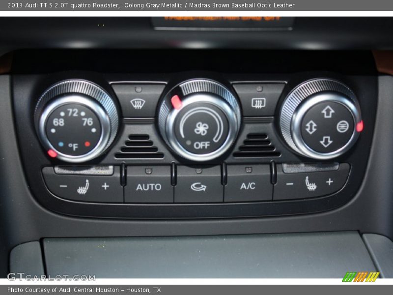 Controls of 2013 TT S 2.0T quattro Roadster