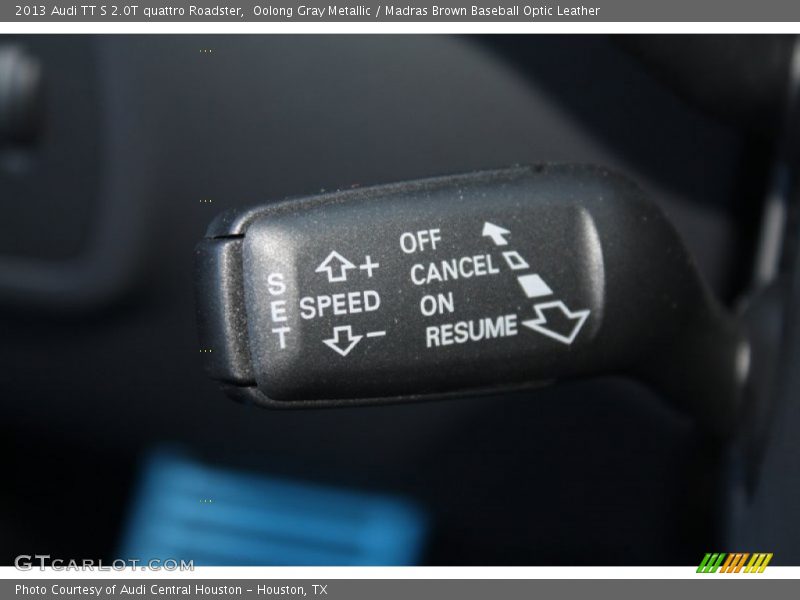 Controls of 2013 TT S 2.0T quattro Roadster