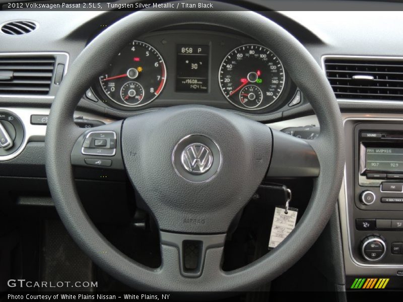 Tungsten Silver Metallic / Titan Black 2012 Volkswagen Passat 2.5L S