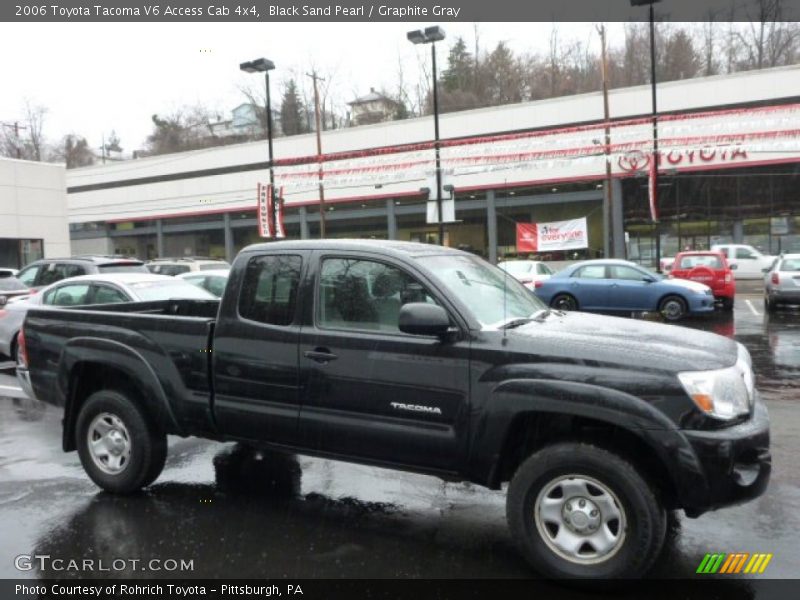 Black Sand Pearl / Graphite Gray 2006 Toyota Tacoma V6 Access Cab 4x4
