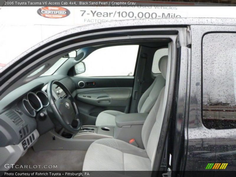 Black Sand Pearl / Graphite Gray 2006 Toyota Tacoma V6 Access Cab 4x4