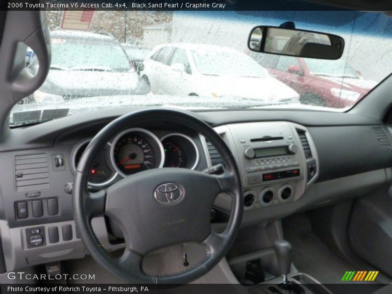 Black Sand Pearl / Graphite Gray 2006 Toyota Tacoma V6 Access Cab 4x4