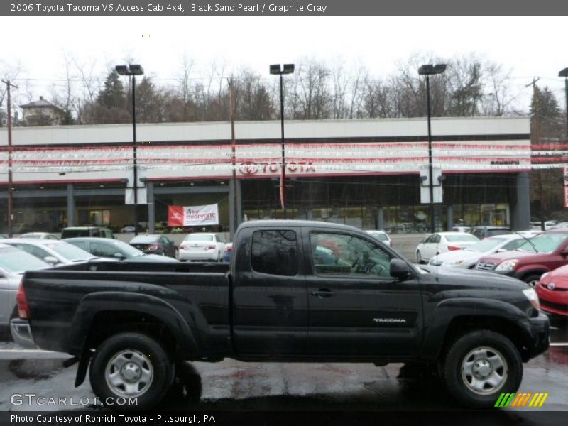 Black Sand Pearl / Graphite Gray 2006 Toyota Tacoma V6 Access Cab 4x4