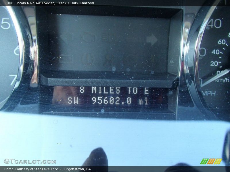 Black / Dark Charcoal 2008 Lincoln MKZ AWD Sedan