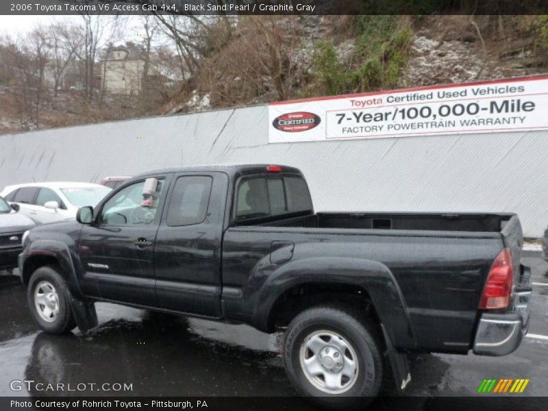 Black Sand Pearl / Graphite Gray 2006 Toyota Tacoma V6 Access Cab 4x4
