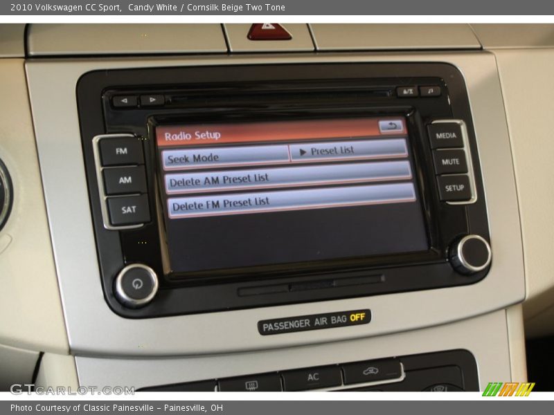 Candy White / Cornsilk Beige Two Tone 2010 Volkswagen CC Sport