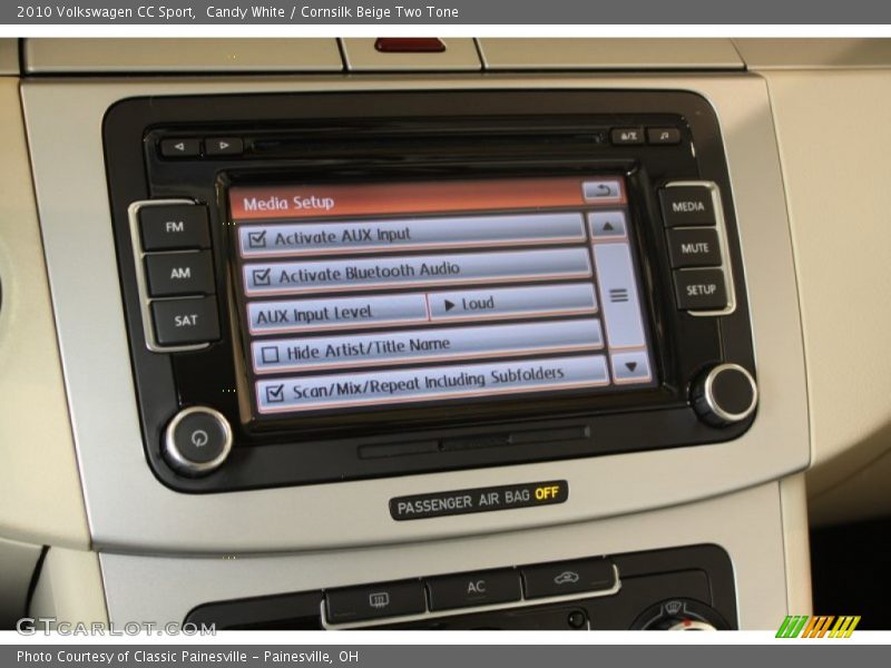 Candy White / Cornsilk Beige Two Tone 2010 Volkswagen CC Sport