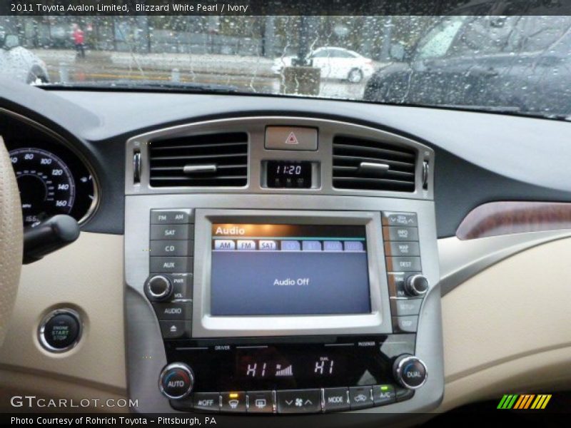 Blizzard White Pearl / Ivory 2011 Toyota Avalon Limited