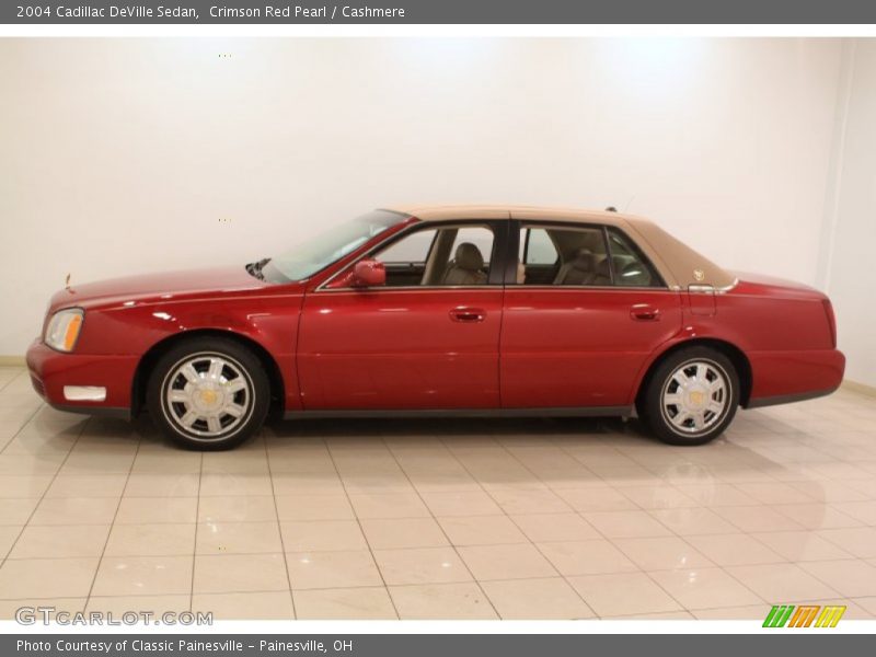 Crimson Red Pearl / Cashmere 2004 Cadillac DeVille Sedan