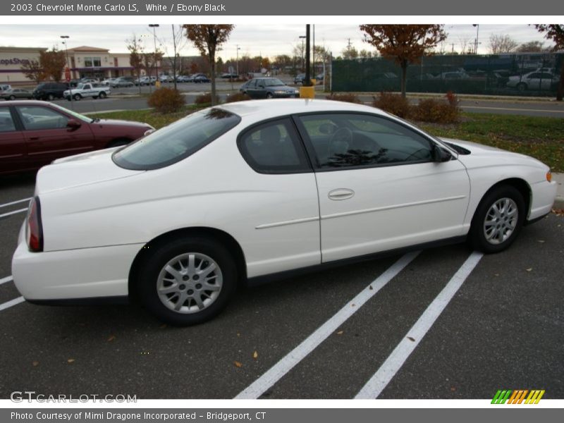 White / Ebony Black 2003 Chevrolet Monte Carlo LS