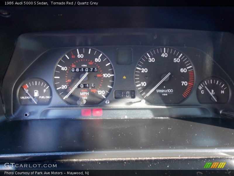  1986 5000 S Sedan S Sedan Gauges