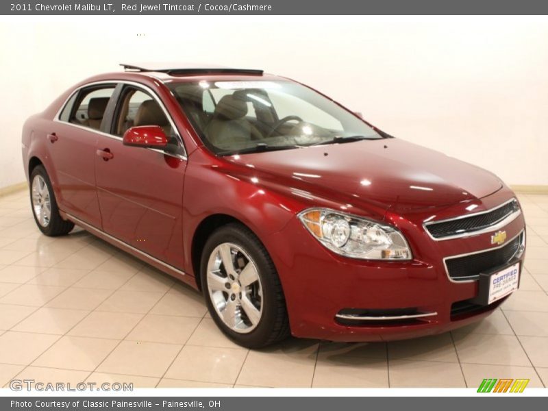 Red Jewel Tintcoat / Cocoa/Cashmere 2011 Chevrolet Malibu LT