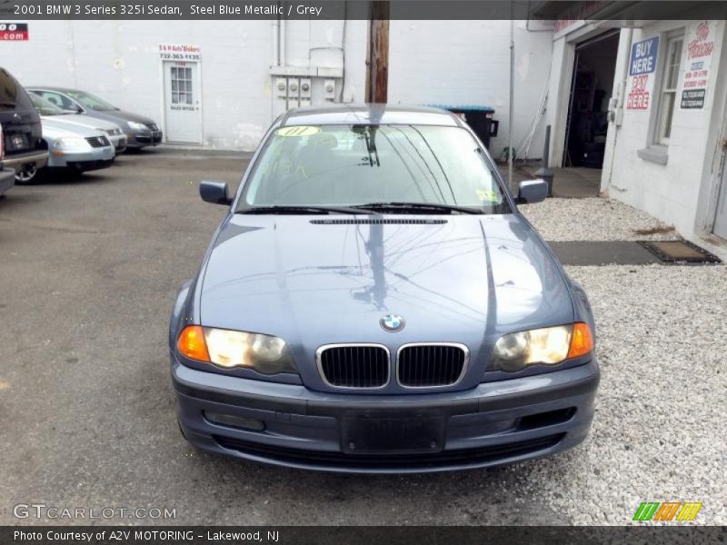 Steel Blue Metallic / Grey 2001 BMW 3 Series 325i Sedan
