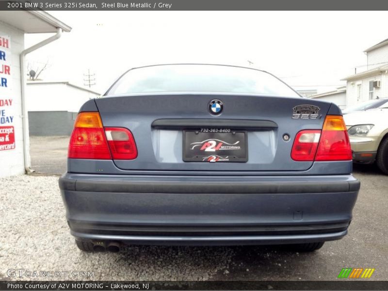 Steel Blue Metallic / Grey 2001 BMW 3 Series 325i Sedan