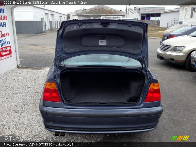 Steel Blue Metallic / Grey 2001 BMW 3 Series 325i Sedan