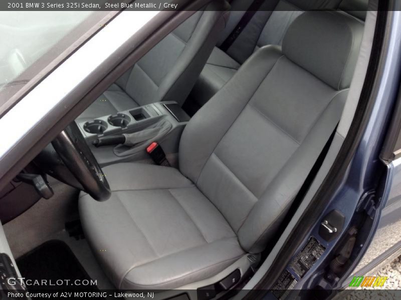 Steel Blue Metallic / Grey 2001 BMW 3 Series 325i Sedan