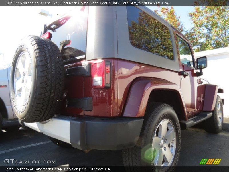 Red Rock Crystal Pearl Coat / Dark Slate Gray/Medium Slate Gray 2009 Jeep Wrangler Sahara 4x4