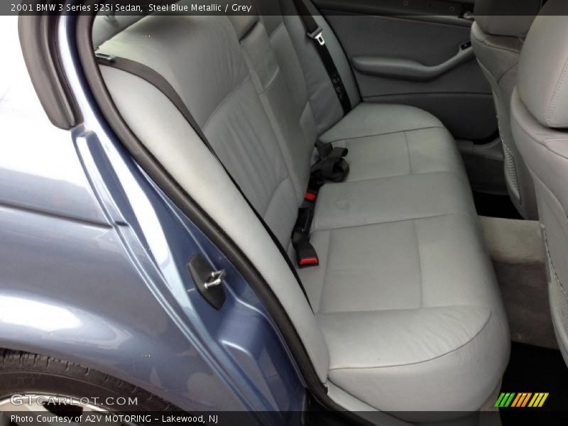 Steel Blue Metallic / Grey 2001 BMW 3 Series 325i Sedan