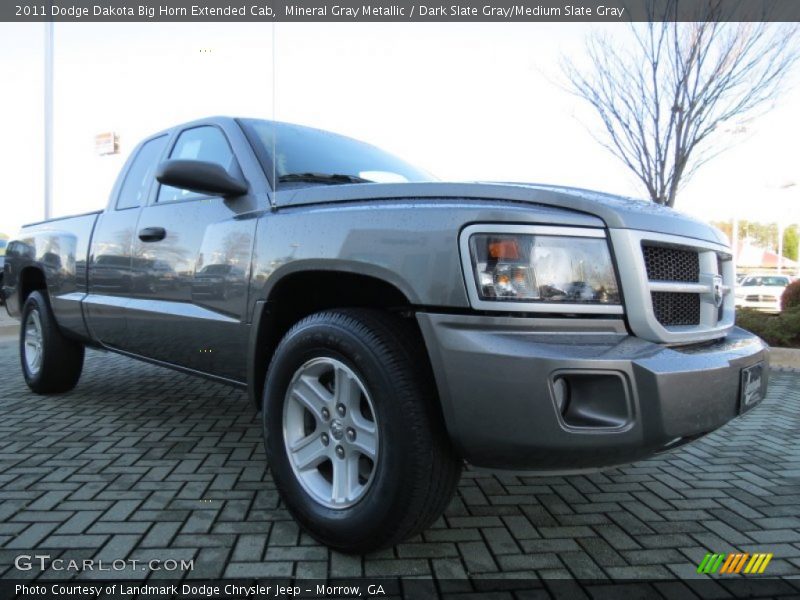 Mineral Gray Metallic / Dark Slate Gray/Medium Slate Gray 2011 Dodge Dakota Big Horn Extended Cab