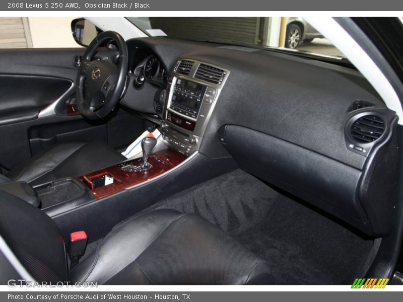 Obsidian Black / Black 2008 Lexus IS 250 AWD