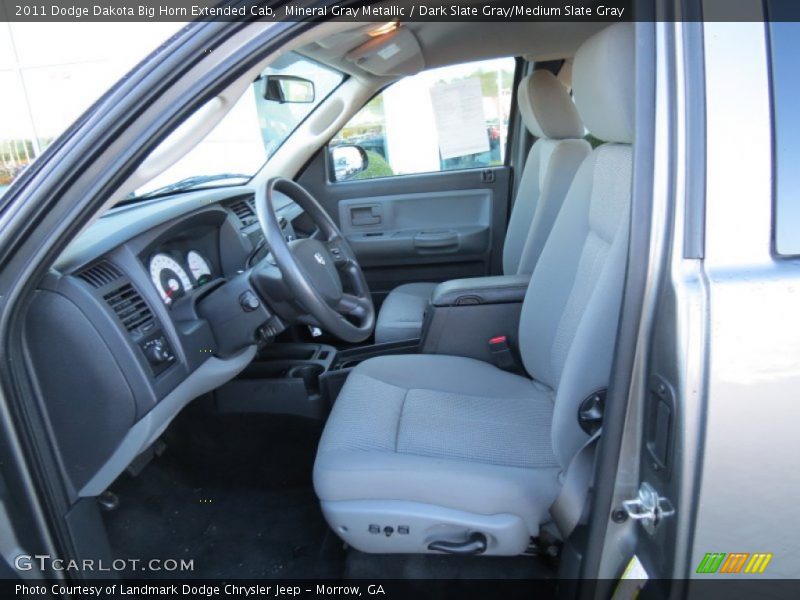Mineral Gray Metallic / Dark Slate Gray/Medium Slate Gray 2011 Dodge Dakota Big Horn Extended Cab
