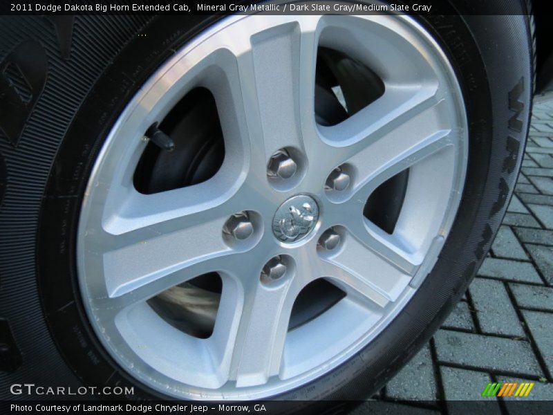 Mineral Gray Metallic / Dark Slate Gray/Medium Slate Gray 2011 Dodge Dakota Big Horn Extended Cab