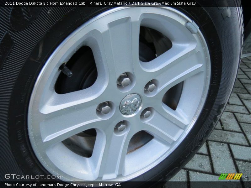 Mineral Gray Metallic / Dark Slate Gray/Medium Slate Gray 2011 Dodge Dakota Big Horn Extended Cab