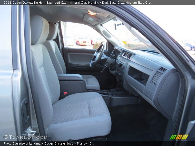 Mineral Gray Metallic / Dark Slate Gray/Medium Slate Gray 2011 Dodge Dakota Big Horn Extended Cab
